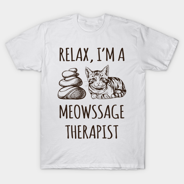 Funny Massage Therapist Cat Massage Therapist TShirt TeePublic